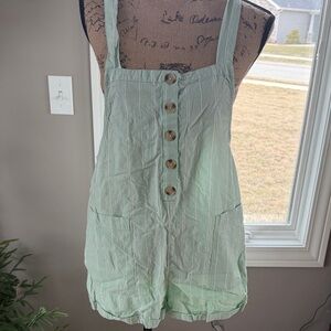 O'Neill Mint Green Striped Romper
